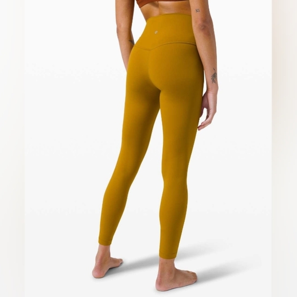 Lululemon Align Pant 25" Gold Spice Sz 12 - Picture 1 of 8